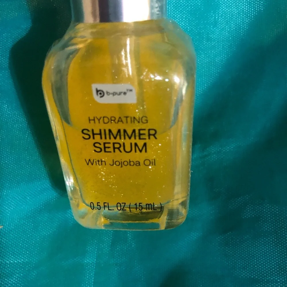 Hydrating jojoba oil glow enhancing shimmer facial serum‎ new 2pack